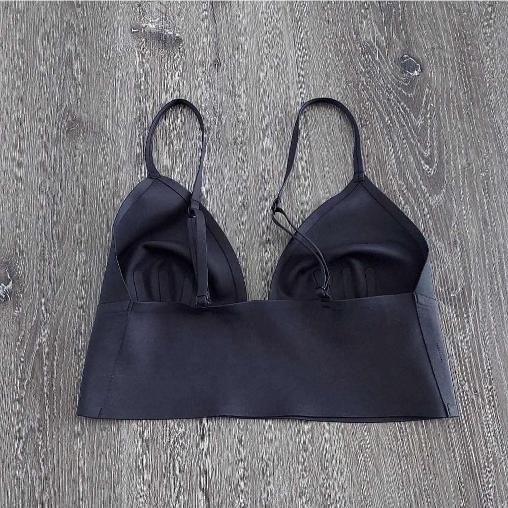 FREE PEOPLE Intimately FP Sage Longline Bralette Black Small - Picture 4 of 9